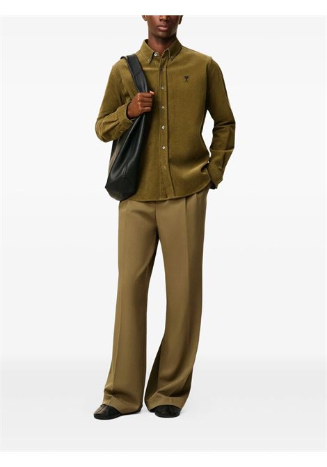 classic fit adc shirt man bronze AMI PARIS | HSH797.CO0089298